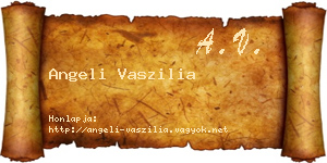 Angeli Vaszilia névjegykártya